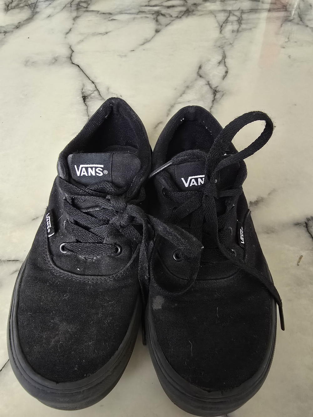 Vans Off The Wall Youth Black Size 3